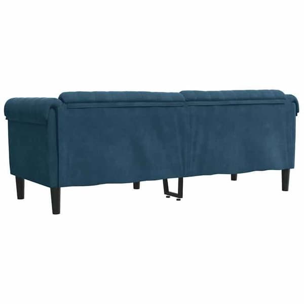 Maison Exclusive - 3-personers sofa i blå velour