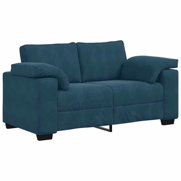 Maison Exclusive - Sæt af 3 sofaer med puder i Blå Velour