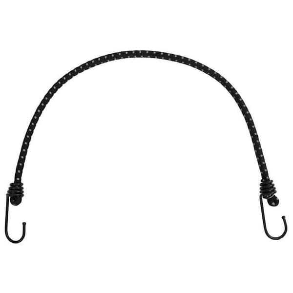 Tältaccessoar - EXKLUSIV HEM - Paket med 25 elastiska snören - reflexband - hållbara krokar - svart