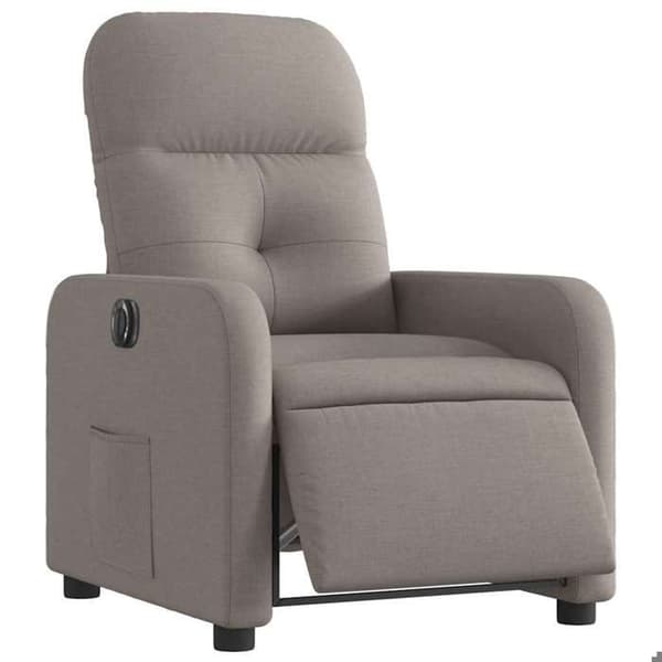 Maison Exclusive - Elektrisk lænestol Taupe Stof