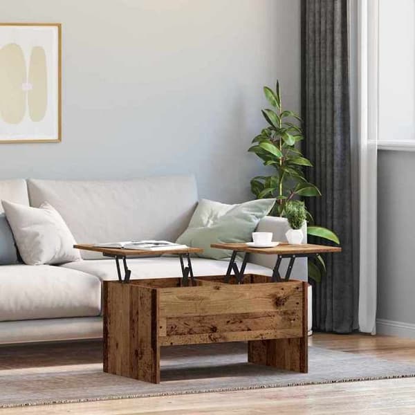 Soffbord - EXKLUSIV HEM - Ingenjörsträ 102 x 50,5 x 46,5 cm - Rektangulär - Brun