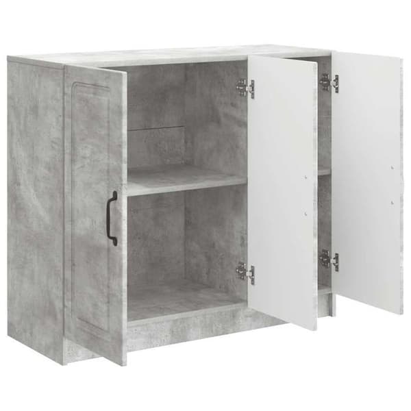 Maison Exclusive - Buffet Grå beton 89 x 34,5 x 77 cm Ingeniørtræ
