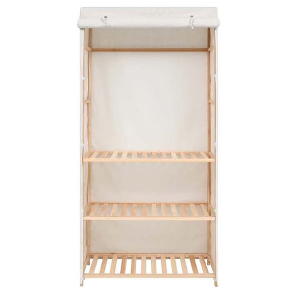 Maison Exclusive - Garderobe med 3 niveauer 79 x 40 x 170 cm