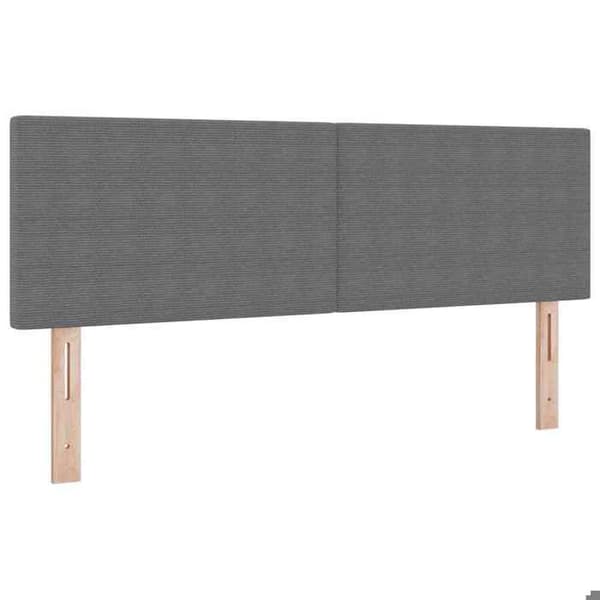 Hovedgærde - EKSKLUSIV HUS - Rektangulær - Fløjl - Justerbar - 160 cm Ljusgrått