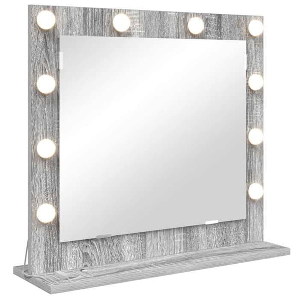 Maison Exclusive - Sonoma Grå Badeværelsesspejl 60 x 55 x 18 cm Rektangulær Gris Sonoma