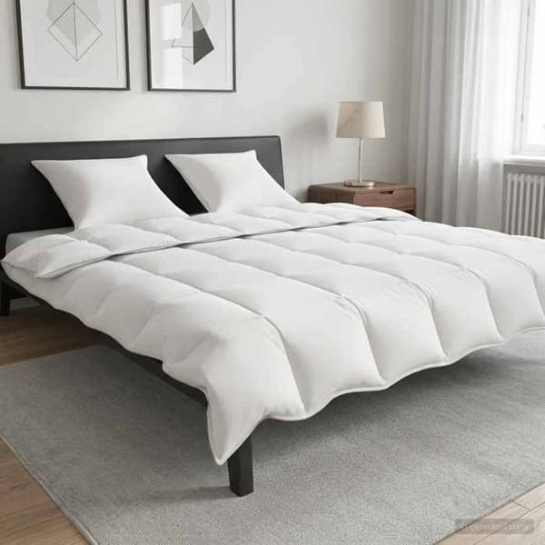 Maison Exclusive - Sommarfilt 260 x 220 cm Sommar 150 gsm Bambufiber Vit