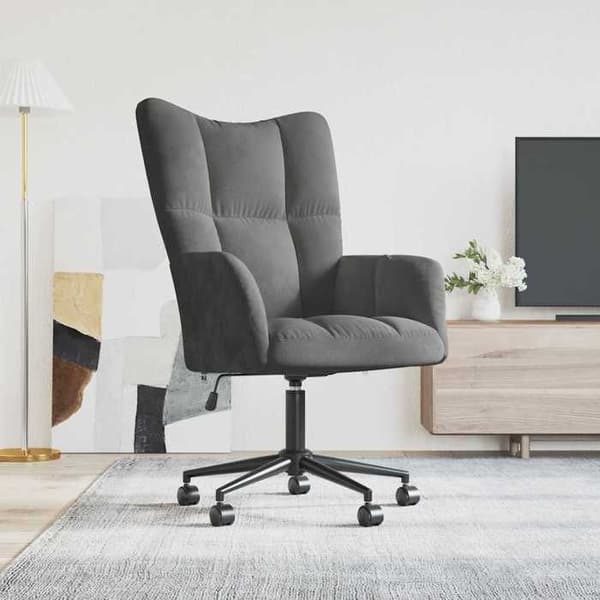 Maison Exclusive - Mørkegrå Velour Relax stol