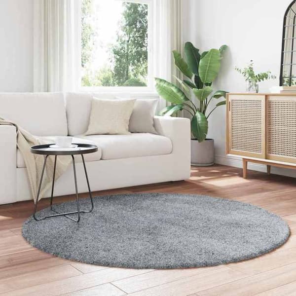 Maison Exclusive - NAVARRA vaaleanharmaa pitkäkarvainen matto 160x160 cm