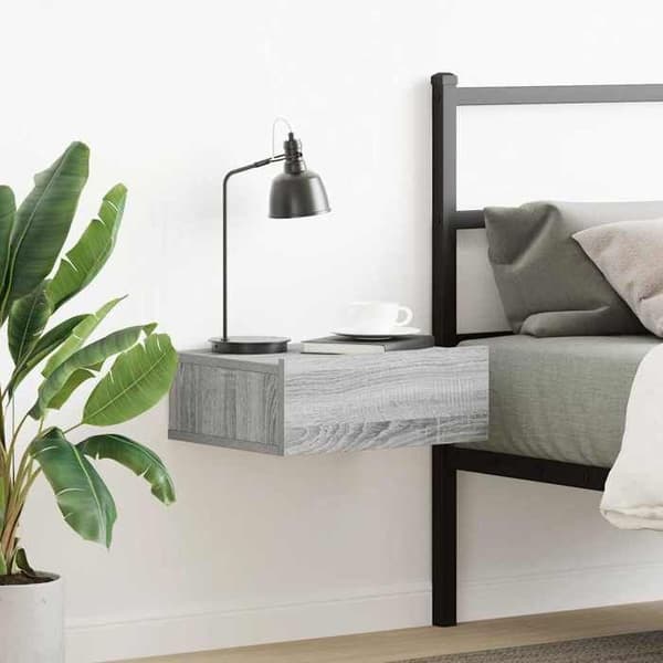 Maison Exclusive - Flydende natbord Sonoma grå 40x30x15 cm Sonoma grå