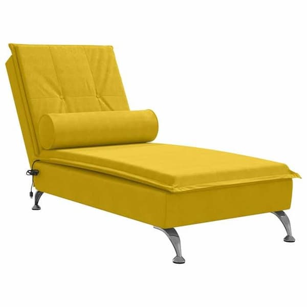 Maison Exclusive - Massage liggestol med gul velourpude