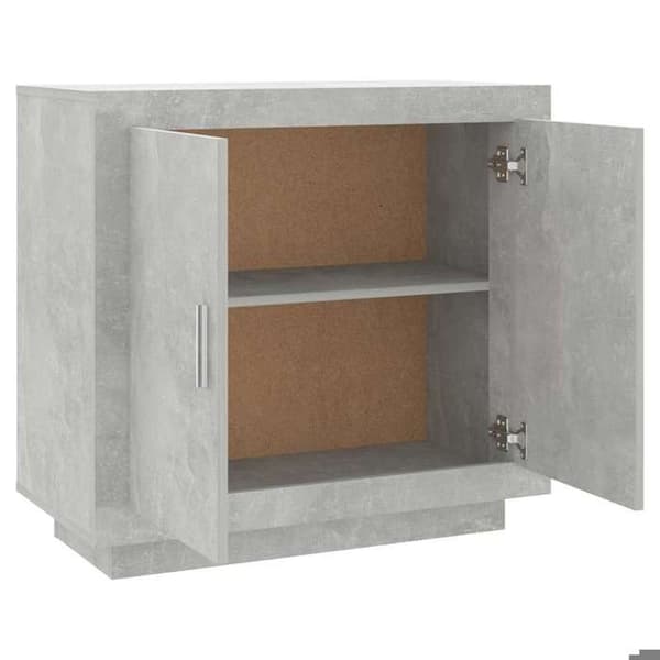 Maison Exclusive - Buffet Grå beton 80x40x75 cm Ingeniørtræ Betonggrå