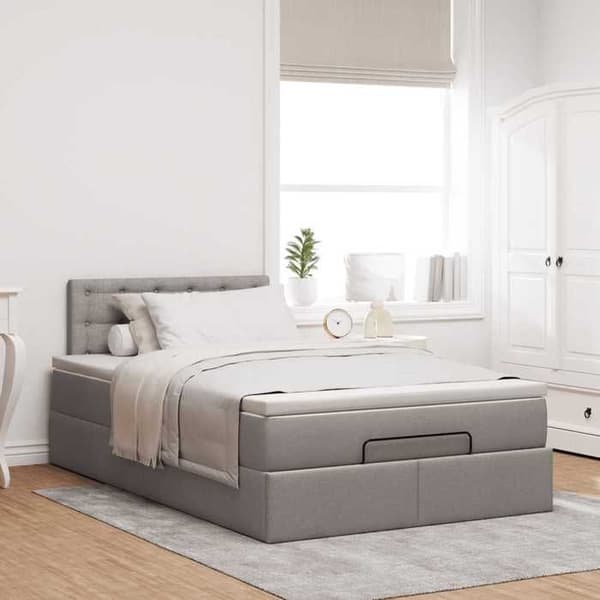 Sängsoffa - Maison Exclusive - 120x190 cm - Hydraulisk förvaring - Inbyggd LED Mol