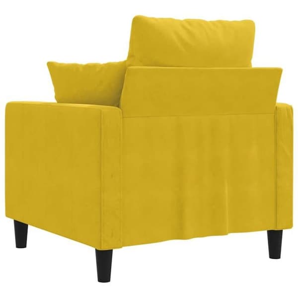 Maison Exclusive - Keltainen nojatuoli 60 cm samettia