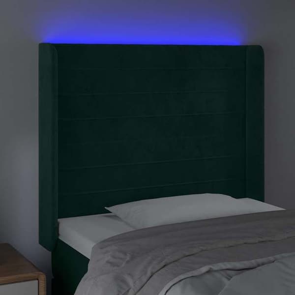 Maison Exclusive - LED-pääty vihreä 103x16x118/128 cm sametti