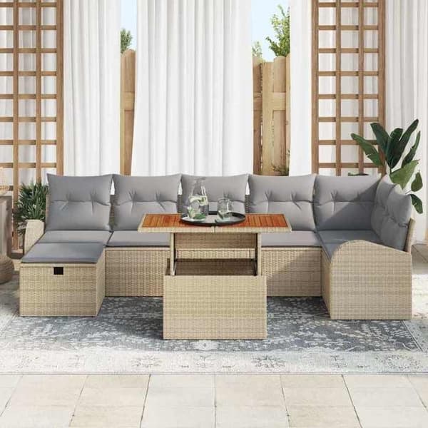 Maison Exclusive - 8 dele have-sofa sæt Beige polyrotin