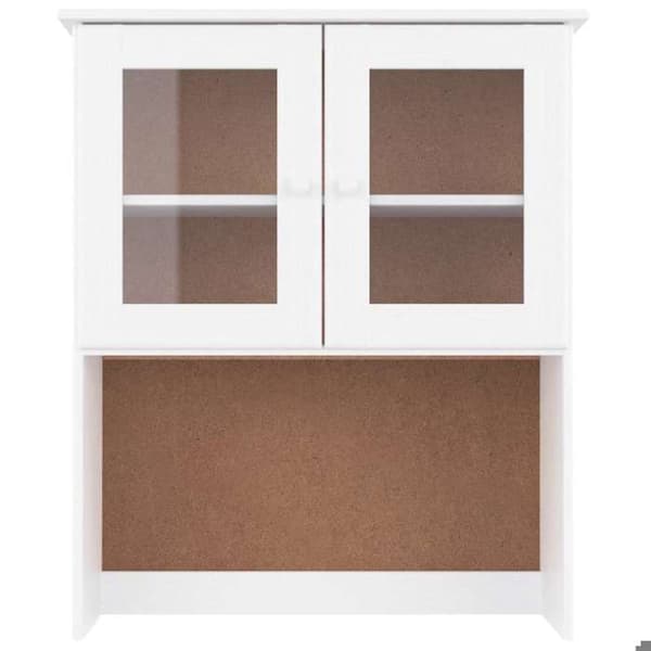 Maison Exclusive - ALTA hvid kommodeoverdel 77x30x92 cm massiv fyrretræ
