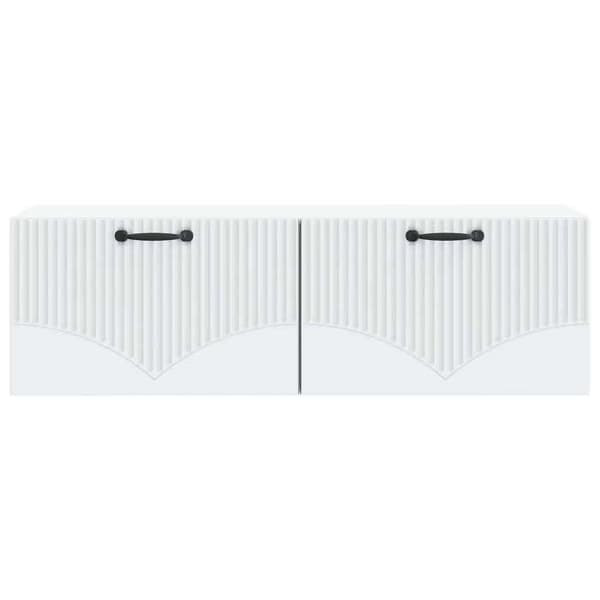 Maison Exclusive - Väggmonterad TV-möbel Vit 98 x 31 x 30 cm Ingenjörsträ