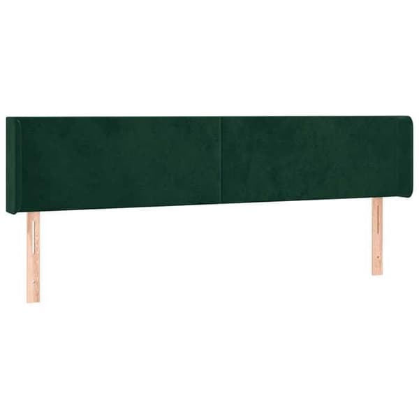 Maison Exclusive - LED-pääty vihreä 183x16x78/88 cm sametti Mörkgrön