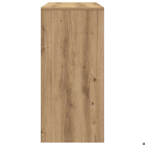 Maison Exclusive - Håndlavet egetræskontor 102,5x35x75 cm ingeniørtræ