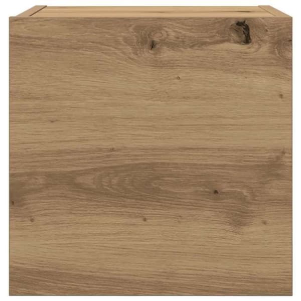 Maison Exclusive - Väggmonterade TV-möbler 2 st ek hantverk 30,5x30x30 cm