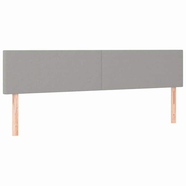 Maison Exclusive - Ljust grå sänggavel 160x5x78/88 cm Tyg
