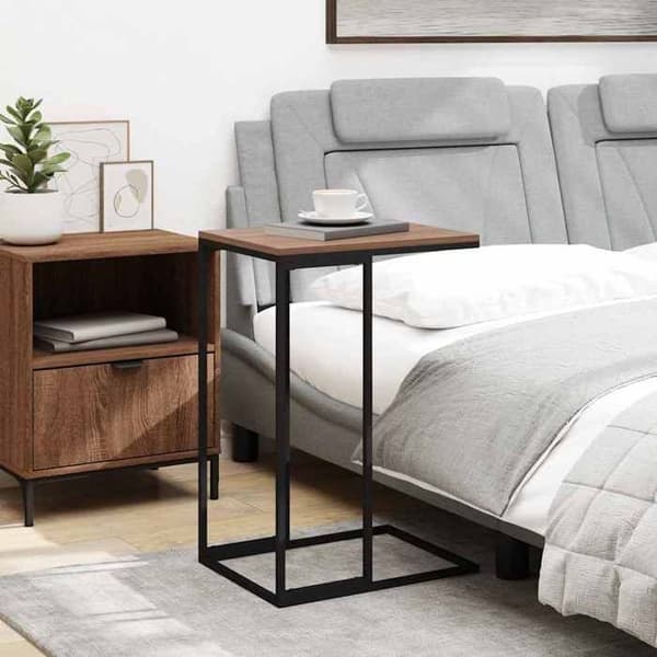 Maison Exclusive - Sort sidebord 40x30x59 cm Ingeniørtræ Svart