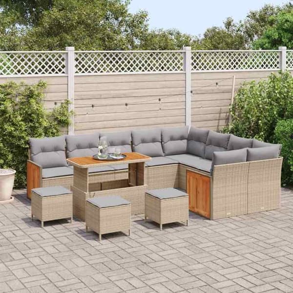 Maison Exclusive - 13 hengen puutarhakalustesarja 13 pc