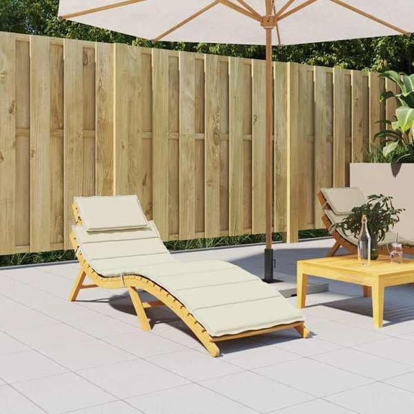 Maison Exclusive - Långfällstolskudde crème 186x58x4 cm oxfordtyg Grädde
