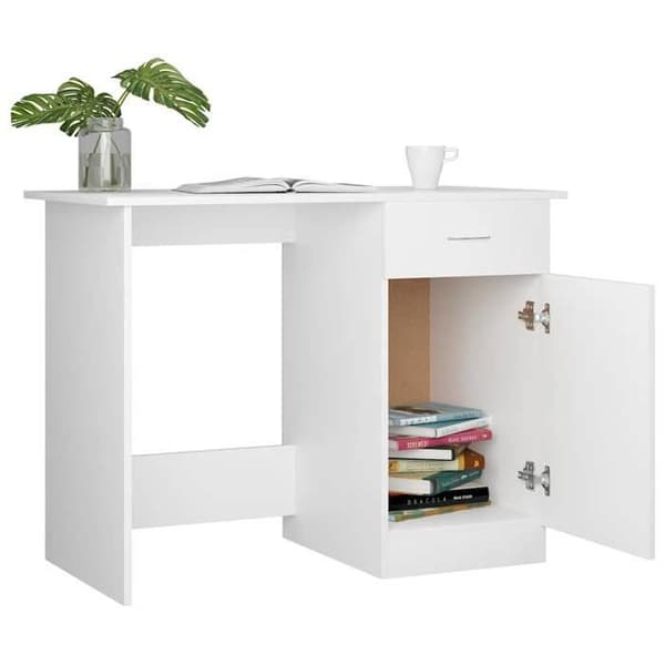 Maison Exclusive - Kontor Vit 100x50x76 cm Ingenjörsträ