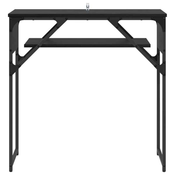 Maison Exclusive - Consolebord Sort egetræ Ingeniørtræ 75x30x75cm svart ek