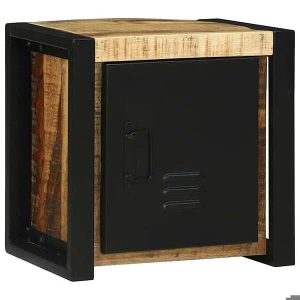 Badrumsmöbel - EXKLUSIV HEM - Rektangulär - Brun - 40 x 30 x 40 cm - Ben i järn, integrerade hyllor brun