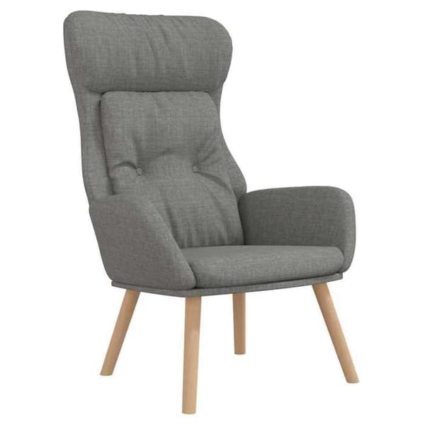 Maison Exclusive - Relax stol med fodstøtte Lys grå Stof