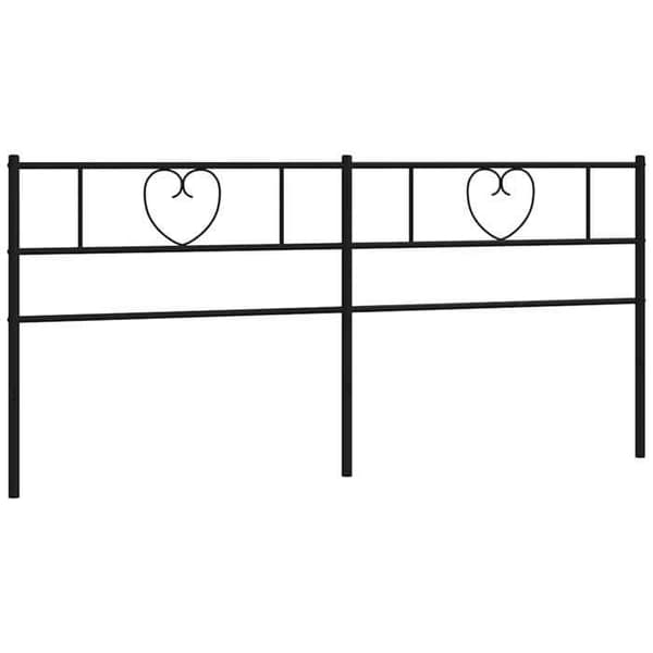 Maison Exclusive - Erstatnings hovedgærde i sort metal 193 cm