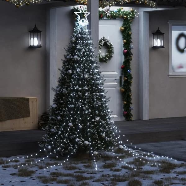 Maison Exclusive - Julgranljusslinga 320 LED kallvit 375 cm