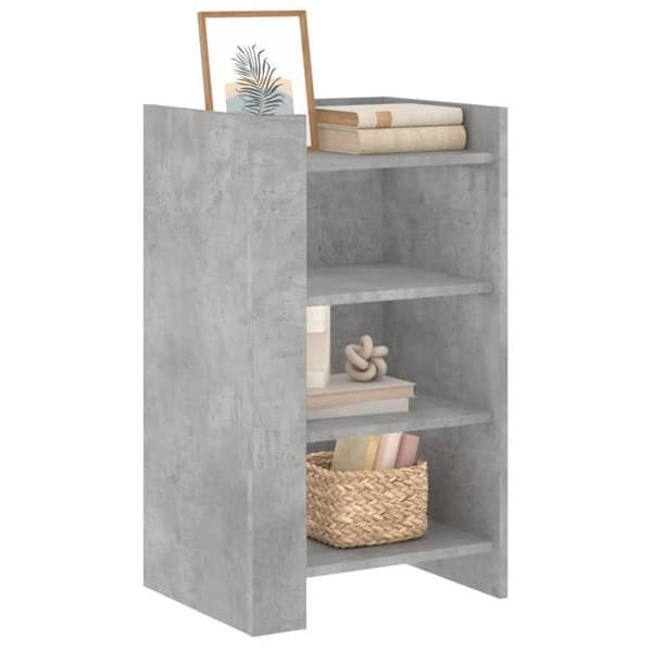 Maison Exclusive - Buffet grå beton 45x35x75 cm Ingeniørtræ