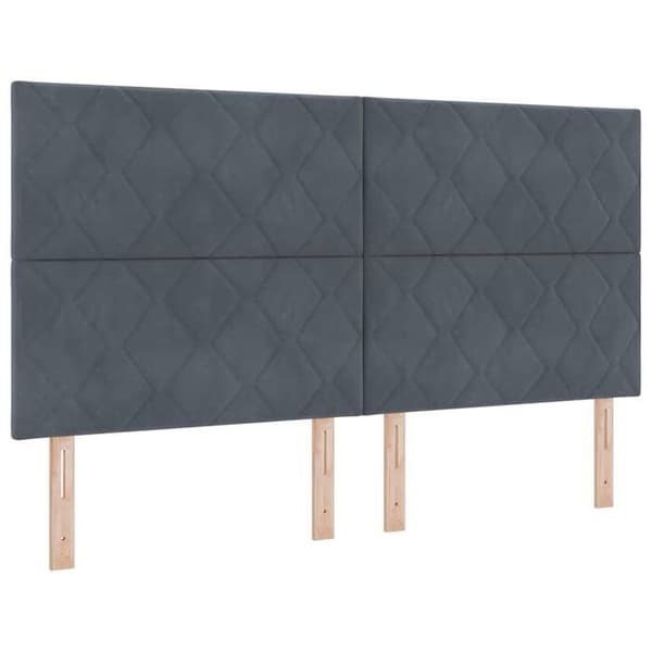 Maison Exclusive - Mörkgrå sänggavel 180 cm Sammet