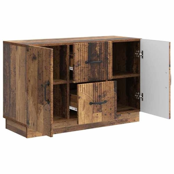 Buffet - EKSKLUSIVT HUS - Ingeniørtræ 89 x 34,5 x 57 cm - Trælook - Modulær opbevaring - Døre Ej specificerat