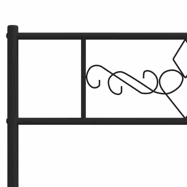 Maison Exclusive - Erstatnings hovedgærde i sort metal 75 cm