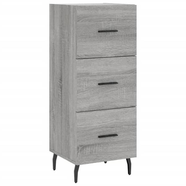 Maison Exclusive - Buffé hög Sonoma grå 34,5x34x180 cm Ingenjörsträ Sonoma grå
