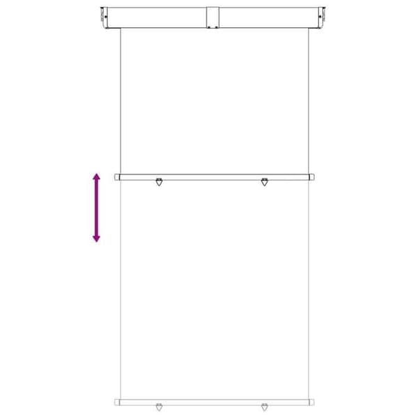 Maison Exclusive - Balkongsidobutik 140 x 250 cm 100% polyester stål