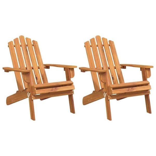 Maison Exclusive - Adirondack havestole sæt af 2 i massivt akacietræ