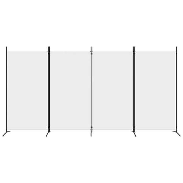 Maison Exclusive - Skillevæg 4 paneler Hvid 346x180 cm Stof