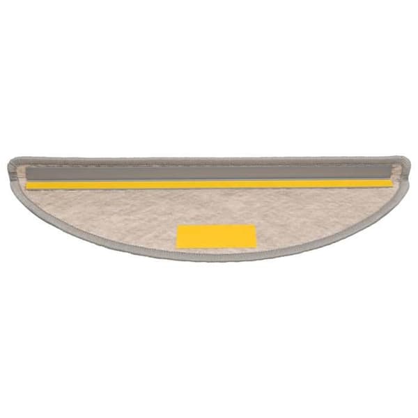 Maison Exclusive - Selvklæbende trappetæpper 30 stk 56x17x3 cm sølv