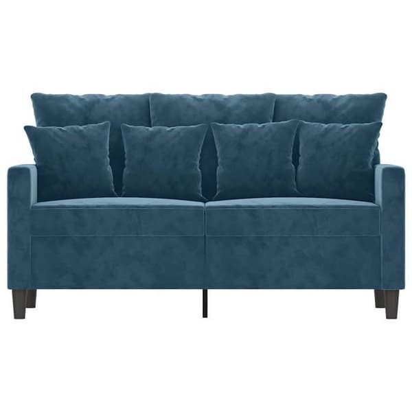 Maison Exclusive - Soffa 2-sits Blå 120 cm Sammet