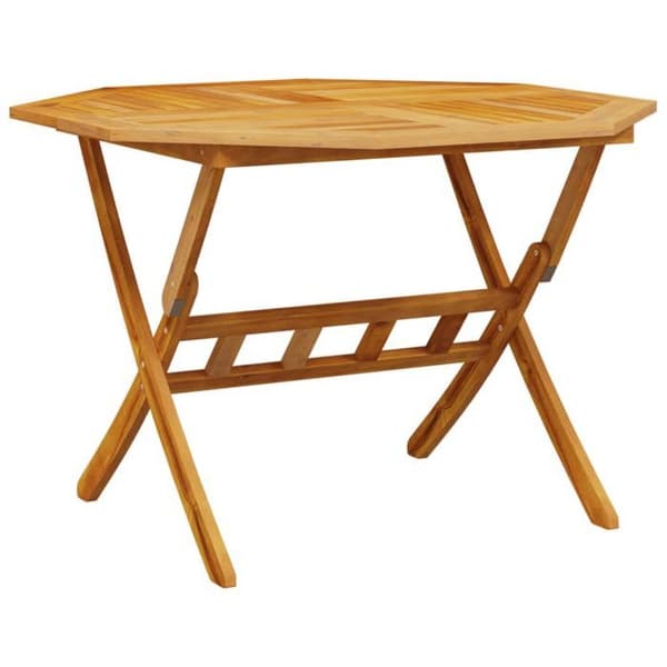 Maison Exclusive - Fällbord för trädgård Ø110x75 cm av solid akaciaträ