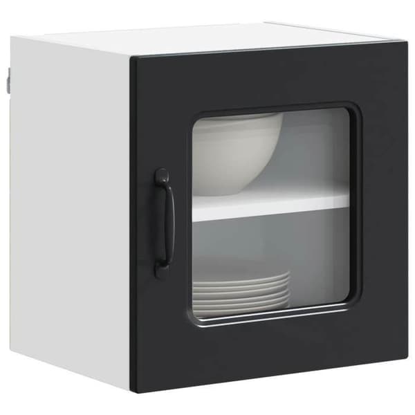 Maison Exclusive - Kalmar 2 stk. opvaskemaskine panel Sort ingeniørtræ Svart