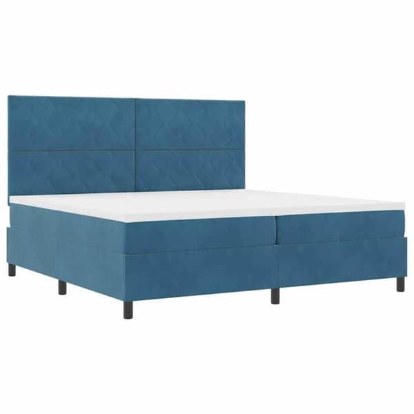 Maison Exclusive - Sininen LED-jousipatja 200 x 200 cm Sametti Mörkblå