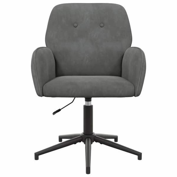 Maison Exclusive - Snurrbara kontorsstolar 4 st 54 x 55 x 90 cm Mörkgrå
