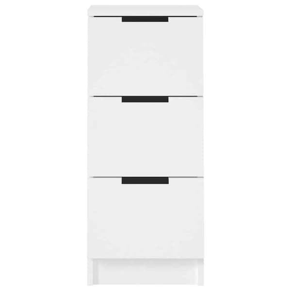 Maison Exclusive - Bufféer 2 st vit 30x30x70 cm ingenjörsträ
