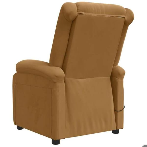 Maison Exclusive - Brun Velour Massage Elektrisk Stol